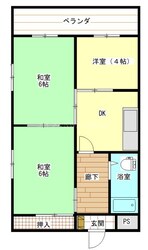 清輝橋マンションの物件間取画像